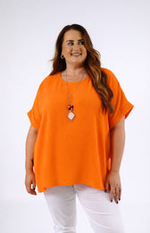 Freya Blouse in Orange 