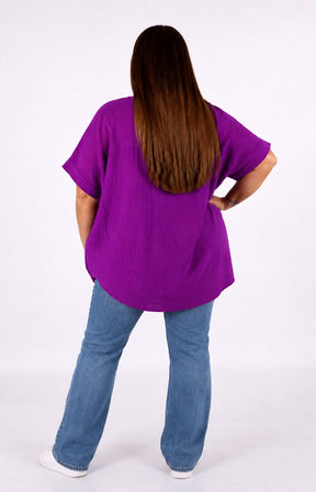 Freya Blouse in Plum 