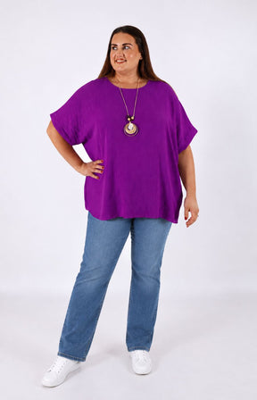 Freya Blouse in Plum