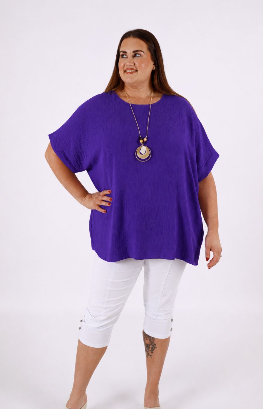 Freya Blouse in Purple 