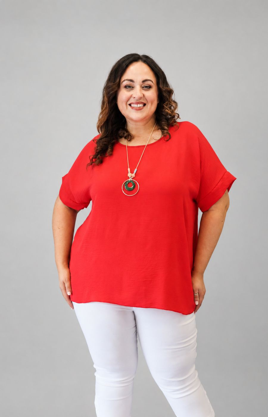 Freya Blouse in Red 