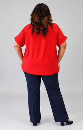 Freya Blouse in Red 