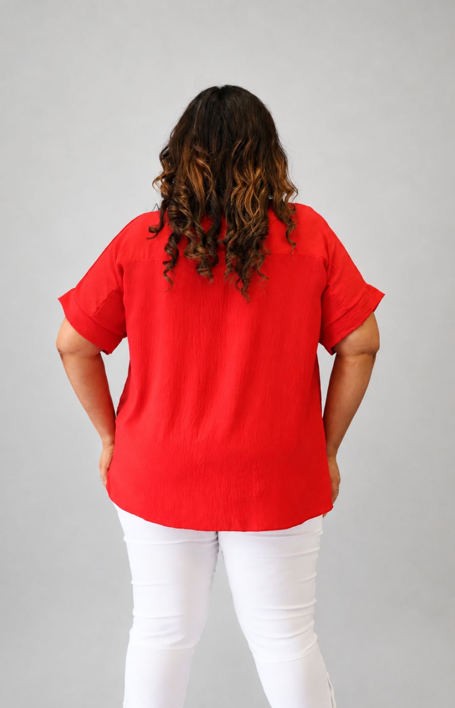 Freya Blouse in Red 