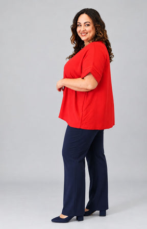 Freya Blouse in Red 