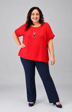 Freya Blouse in Red 