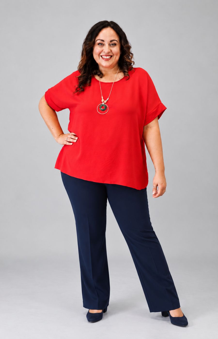 Freya Blouse in Red 
