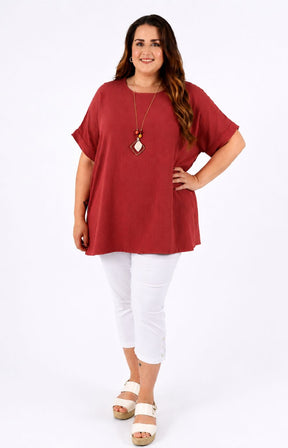 Freya Blouse in Rust 