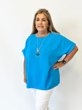 Freya Blouse in Sky Blue