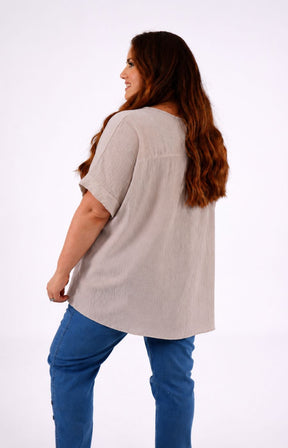 Freya Blouse in Tan 