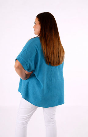 Freya Blouse in Teal 