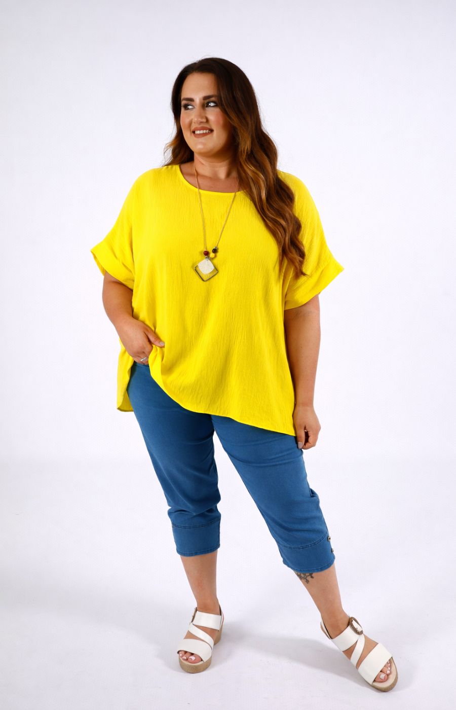 Freya Blouse in Yellow   