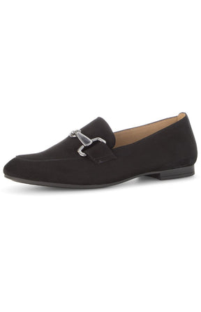 Gabor Buckle Loafer in Black