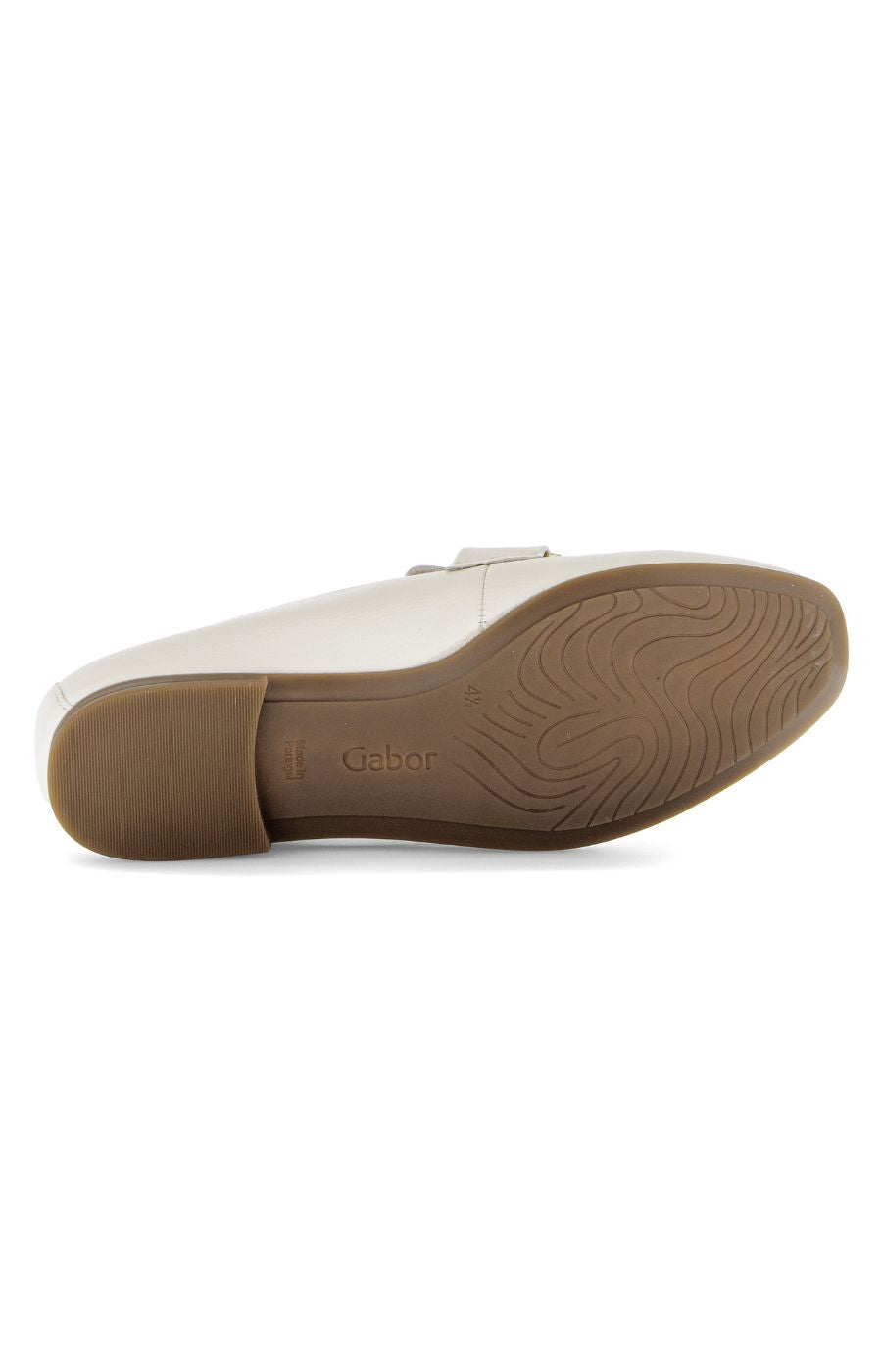 Gabor Buckle Loafer in Cream