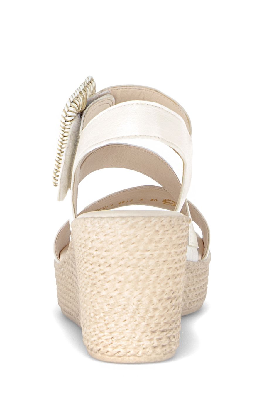 Gabor Cream Wedge Sandal 