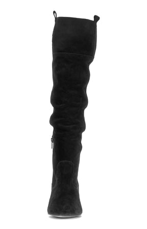 Gabor Knee High Suede Boot in Black 