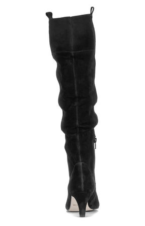 Gabor Knee High Suede Boot in Black 