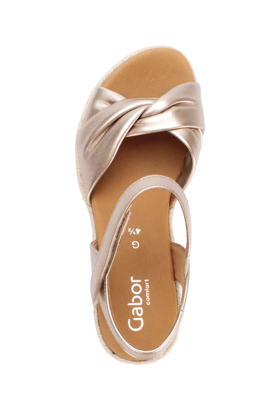 Gabor Knot Sandal in Gold 