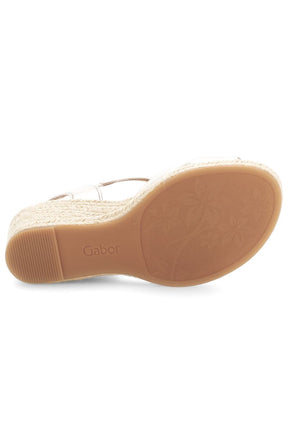 Gabor Knot Sandal in Gold 