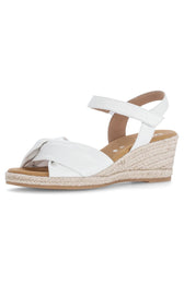 Gabor Knot Sandal in White