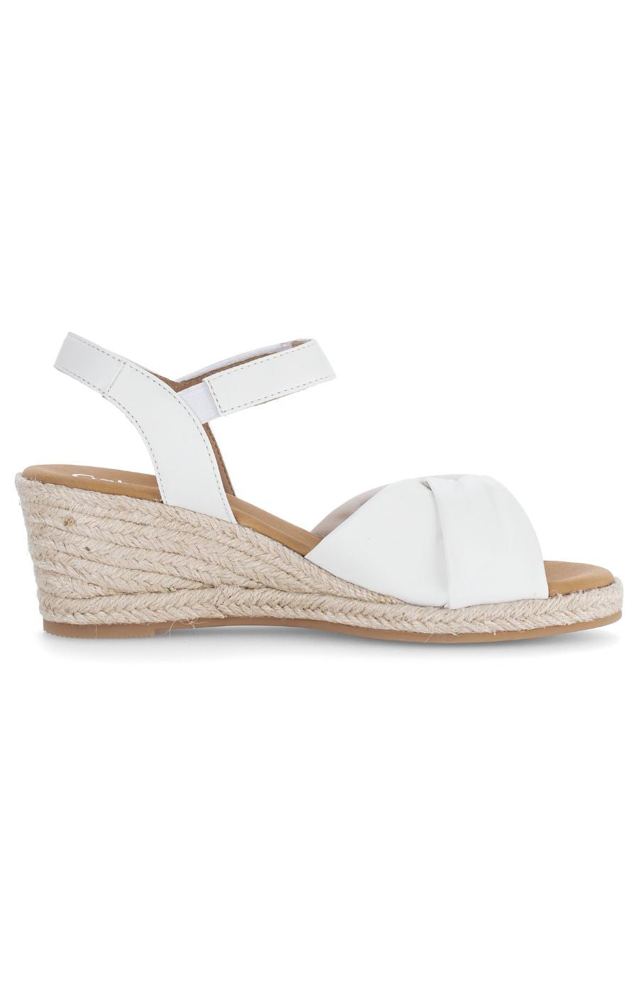 Gabor Knot Sandal in White 