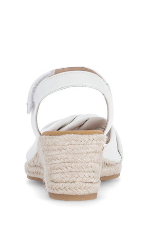 Gabor Knot Sandal in White 