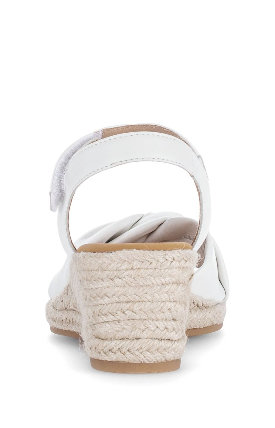 Gabor Knot Sandal in White 