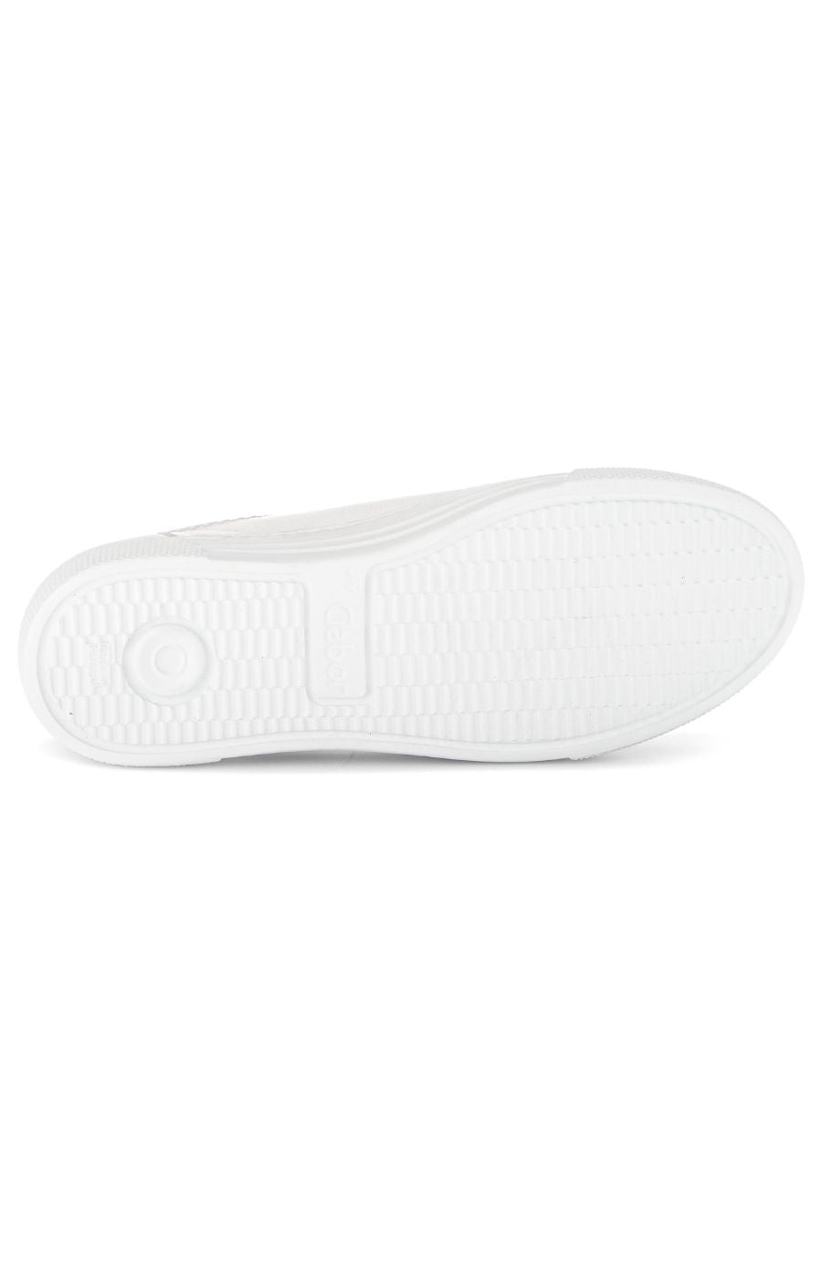 Gabor Low Top Trainer in White. 