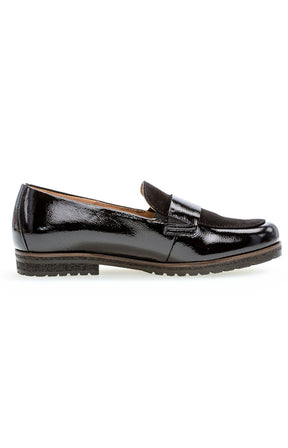 Gabor Patent Leather Shoe in Black