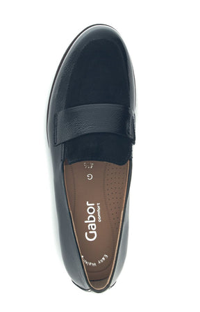 Gabor Patent Leather Shoe in Black