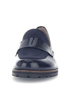 Gabor Patent Leather Shoe in Navy