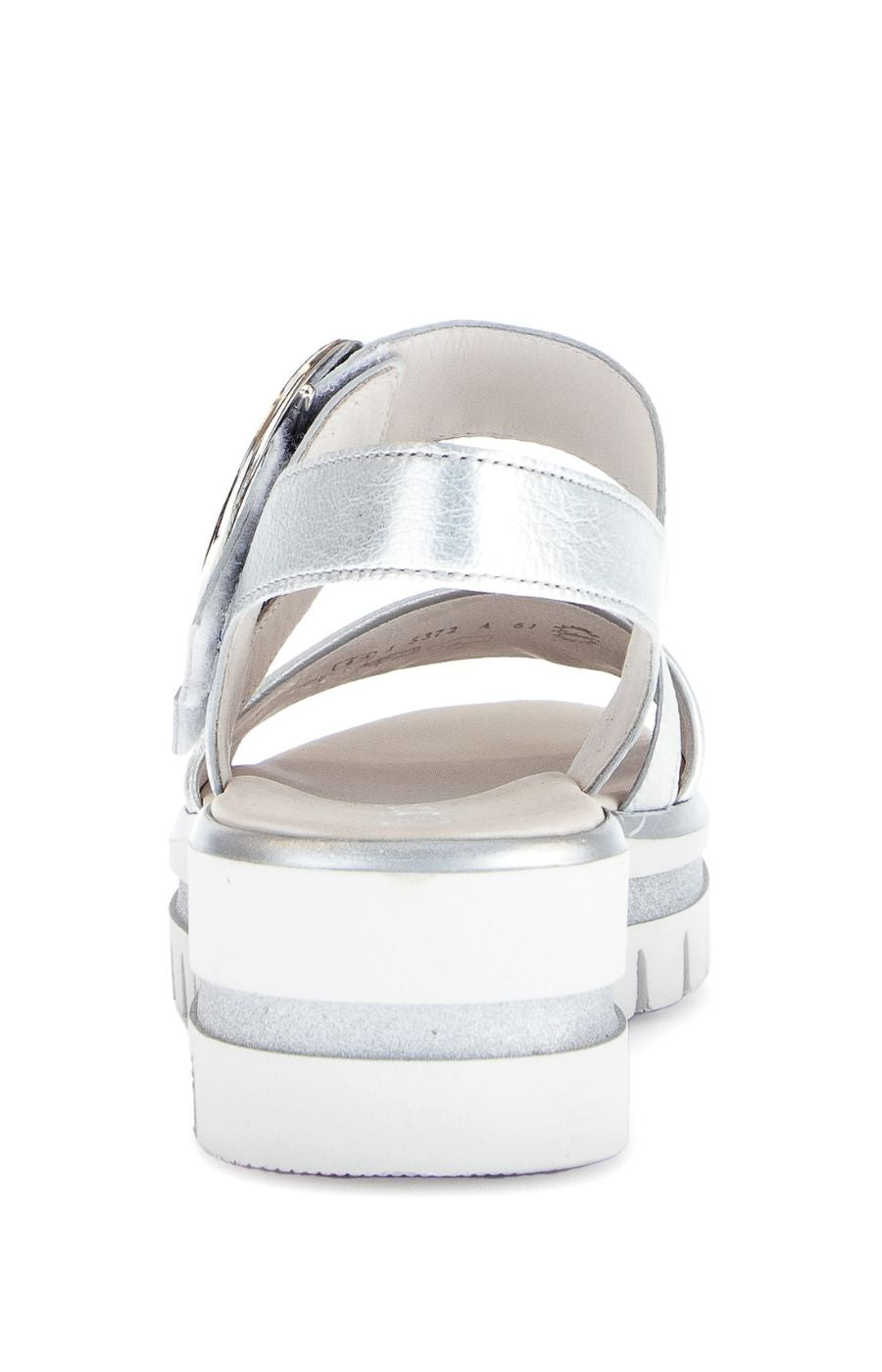 Gabor Platform Sandal in Silver