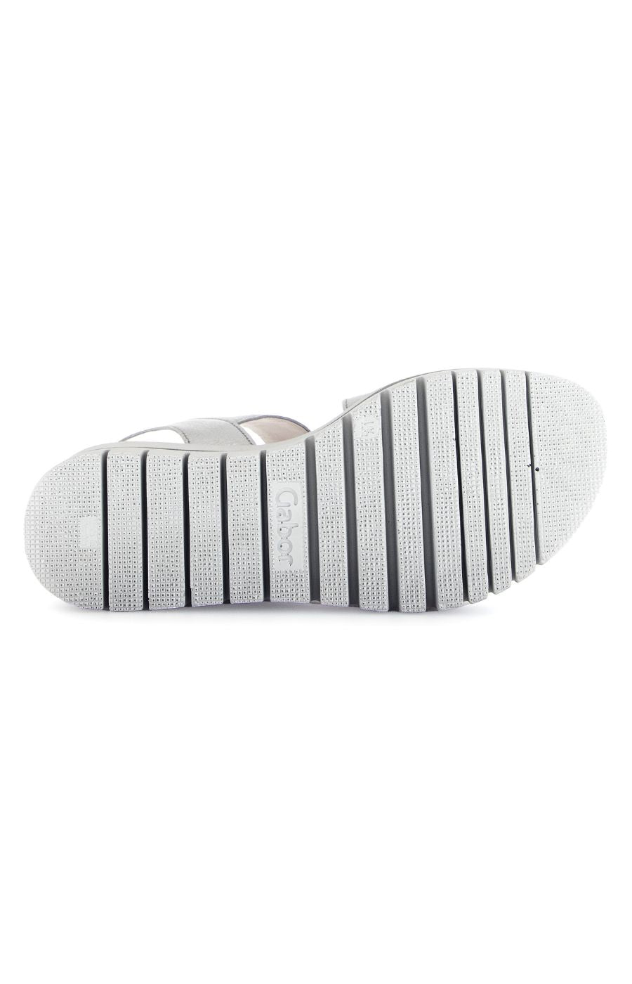 Gabor Platform Sandal in Silver 