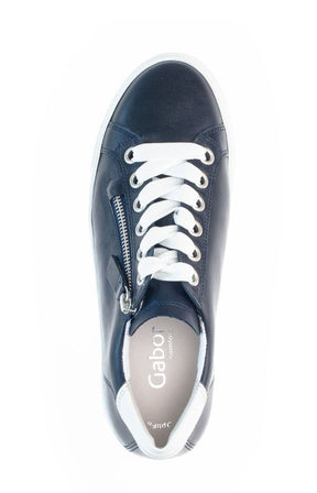 Gabor Side Zip Trainer in Navy