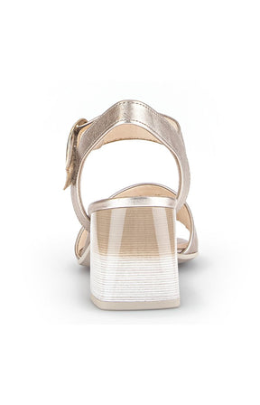 Gabor Strappy Heeled Sandal in Gold