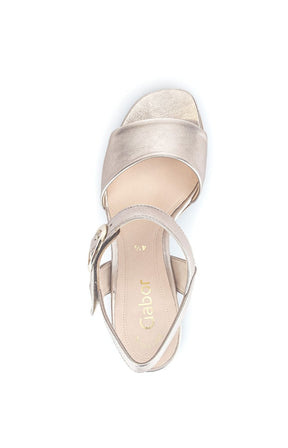Gabor Strappy Heeled Sandal in Gold