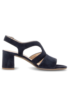 Gabor Strappy Sandal in Navy Suede 