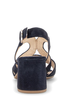 Gabor Strappy Sandal in Navy Suede 