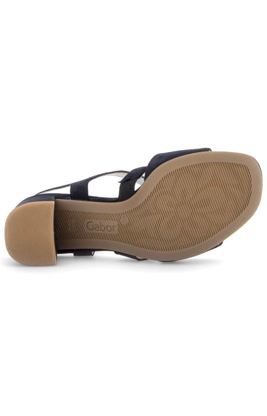Gabor Strappy Sandal in Navy Suede 