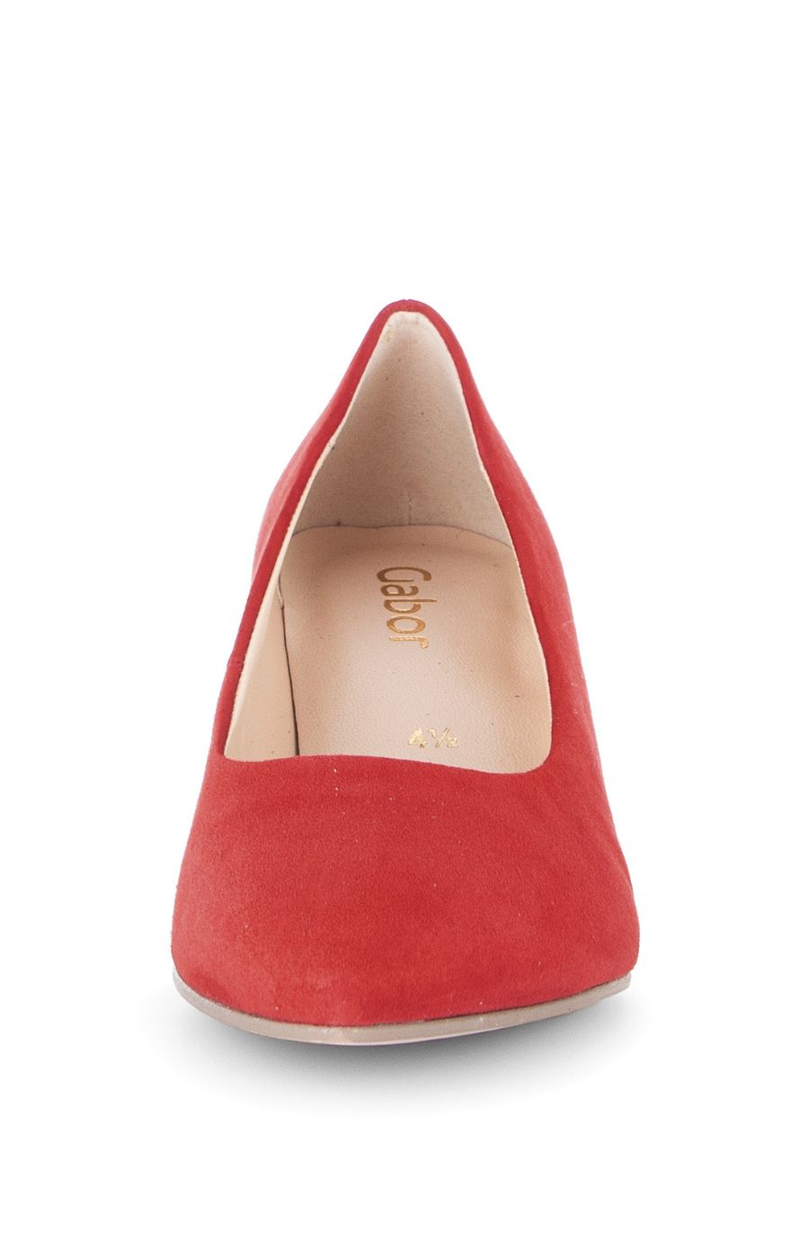 Gabor Suede Court Shoe in Red