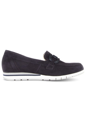 Gabor Suede Loafer in Navy