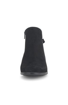 Gabor Suede Loop Ankle Boot in Black