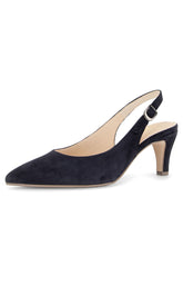 Gabor Suede Sling Back in Navy