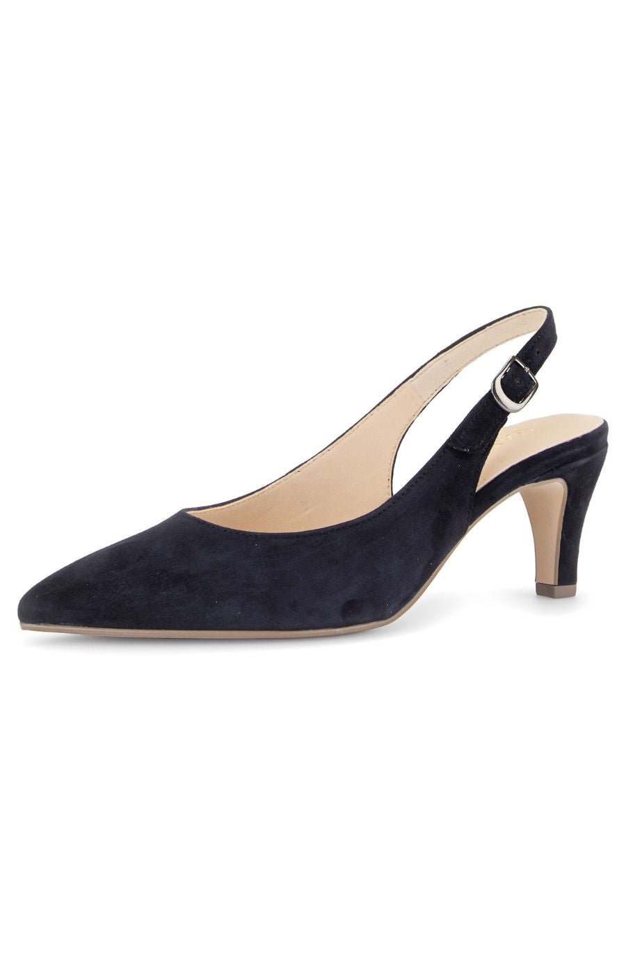 Gabor Suede Sling Back in Navy