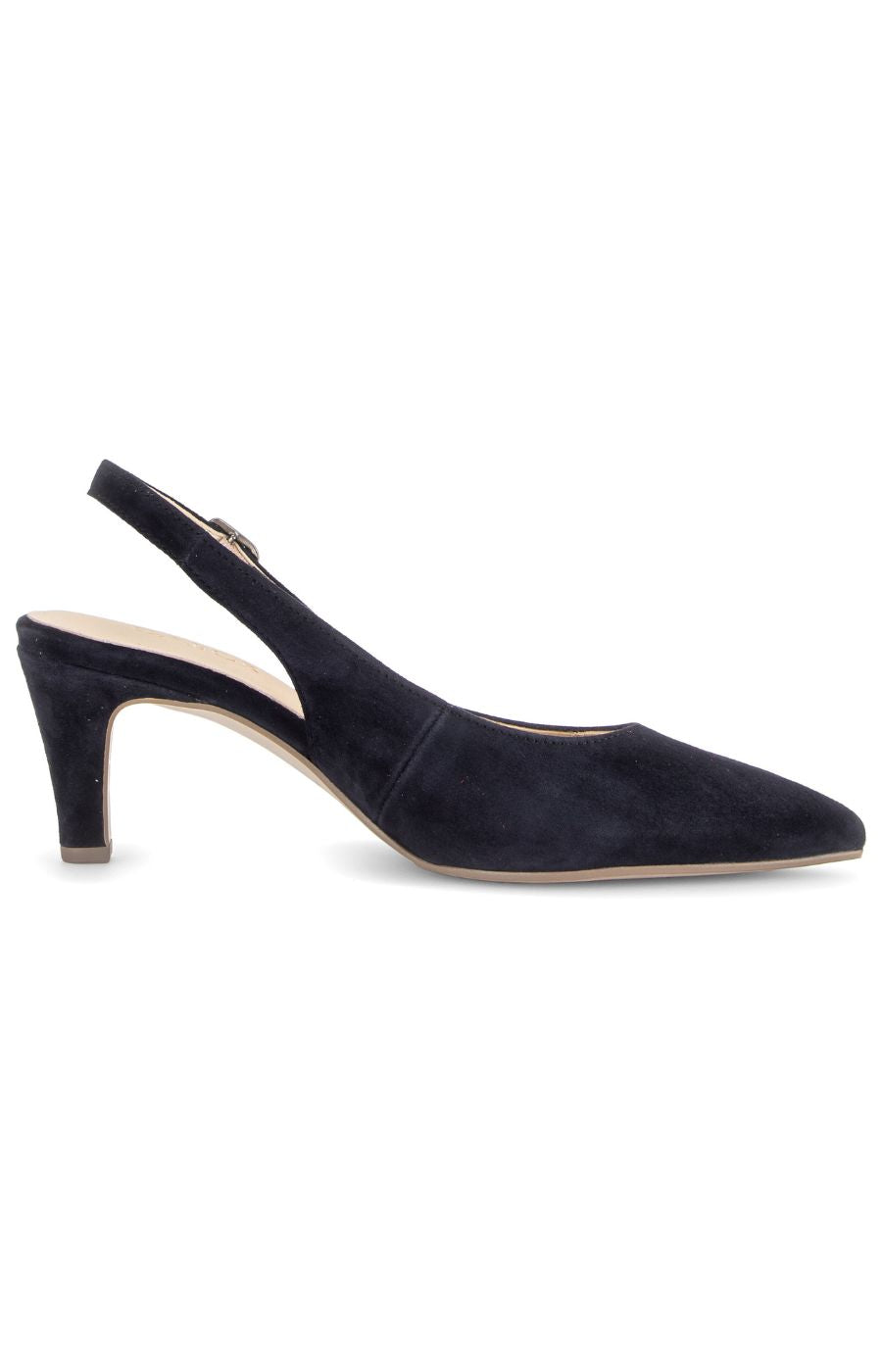 Gabor Suede Sling Back in Navy