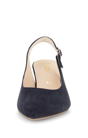 Gabor Suede Sling Back in Navy