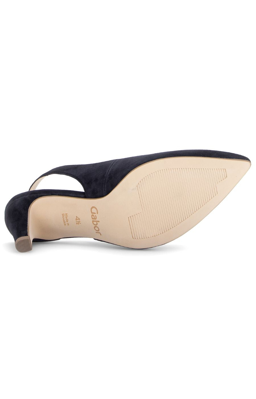 Gabor Suede Sling Back in Navy