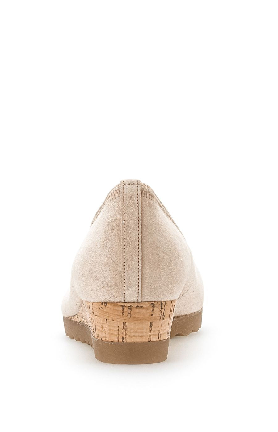 Gabor Suede Wedge Pump in Beige