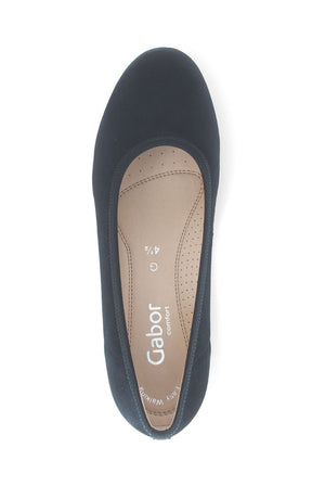 Gabor Suede Wedge Pump in Navy