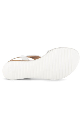 Gabor Twist Sandal in White  