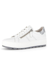 Gabor White Zip Trainer